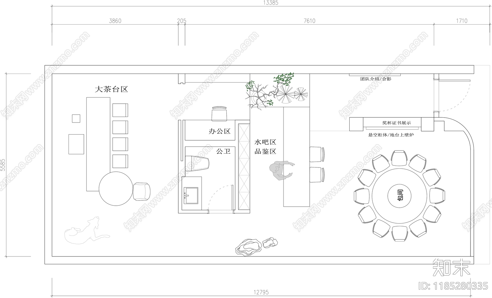 现代会所cad施工图下载【ID:1185280335】