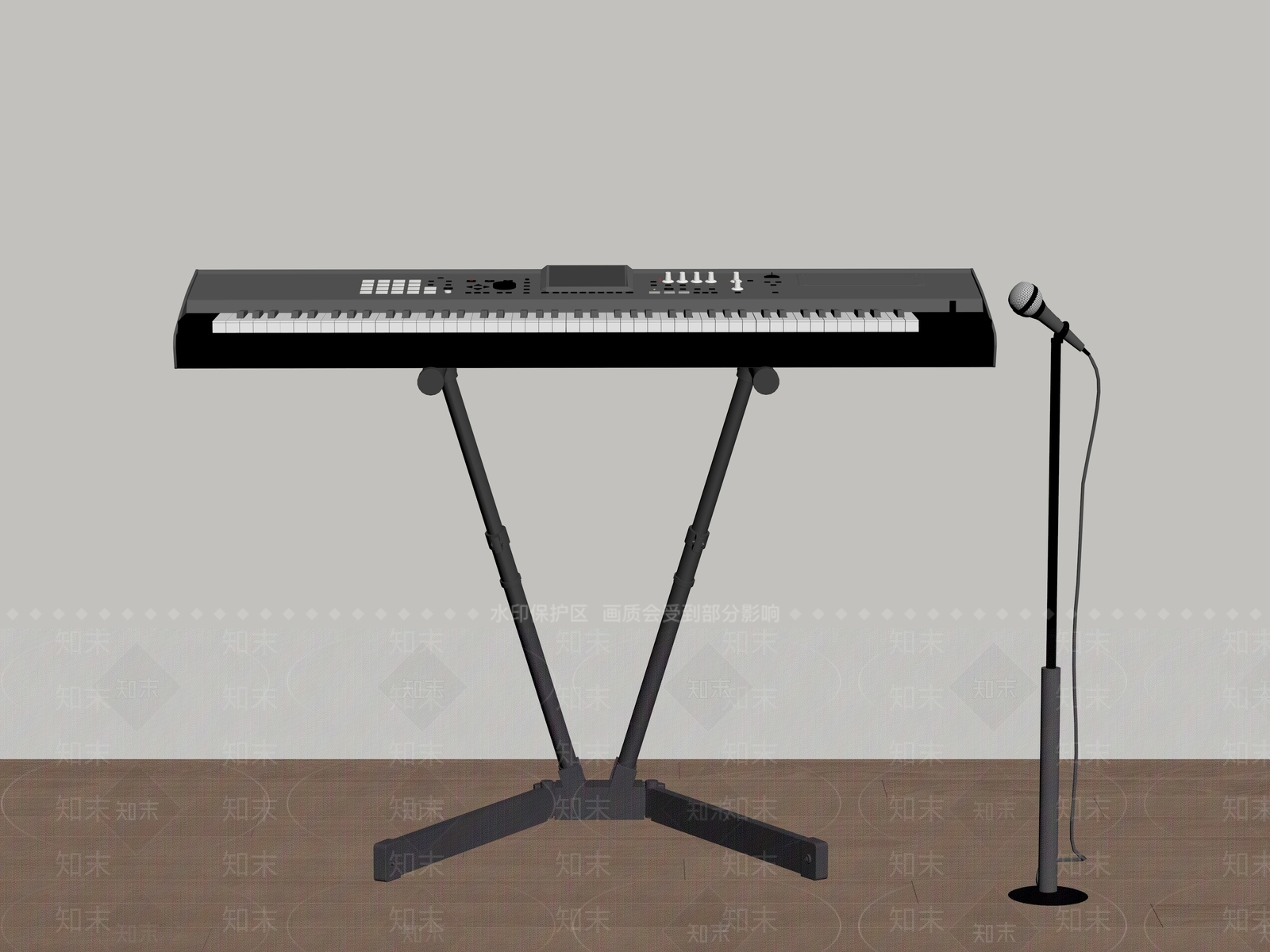 乐器SU模型下载【ID:1185283667】