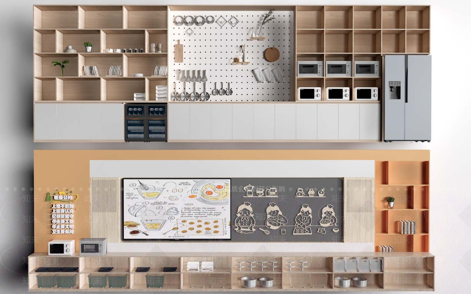 现代教室SU模型下载【ID:1185291757】