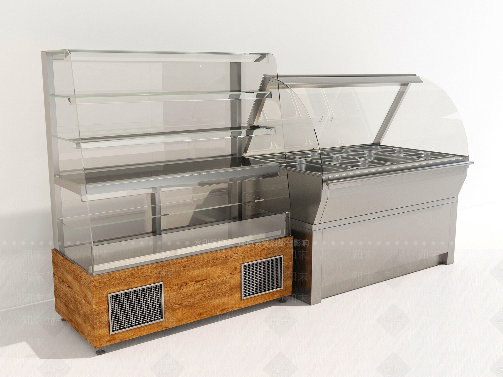 现代风格保鲜展示柜3D模型下载【ID:1185293803】