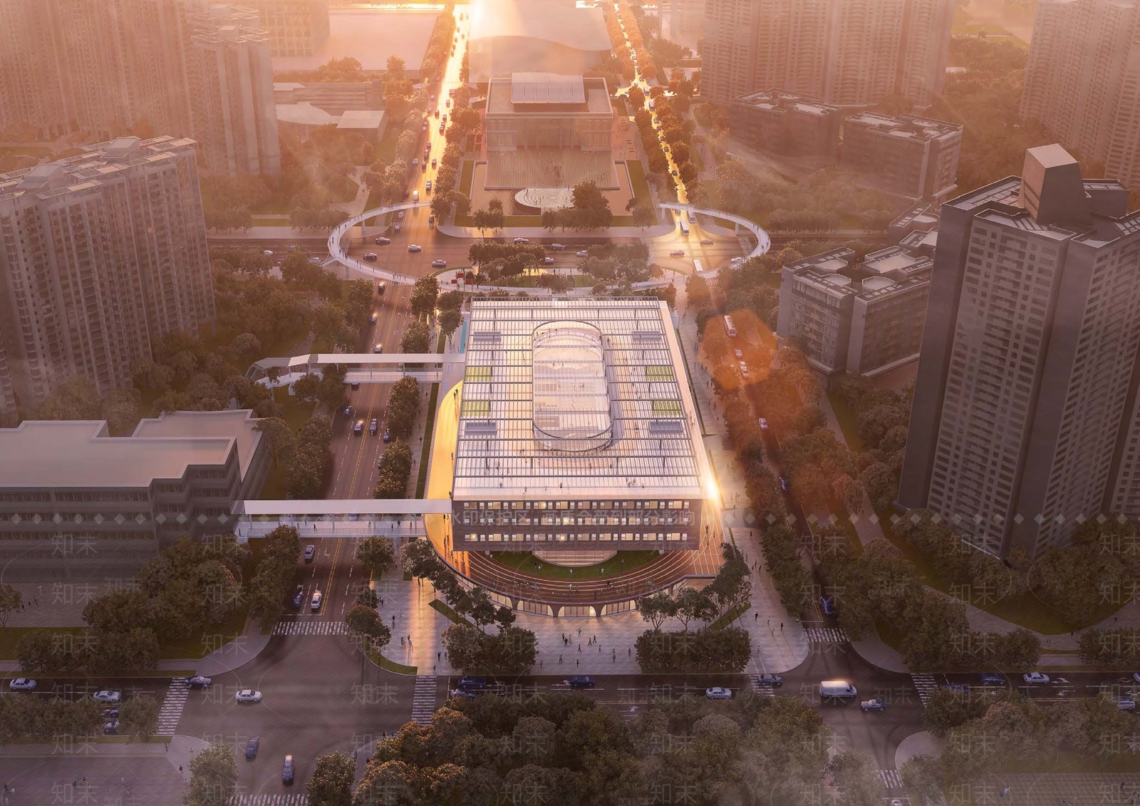 现代学校建筑SU模型下载【ID:1185476086】
