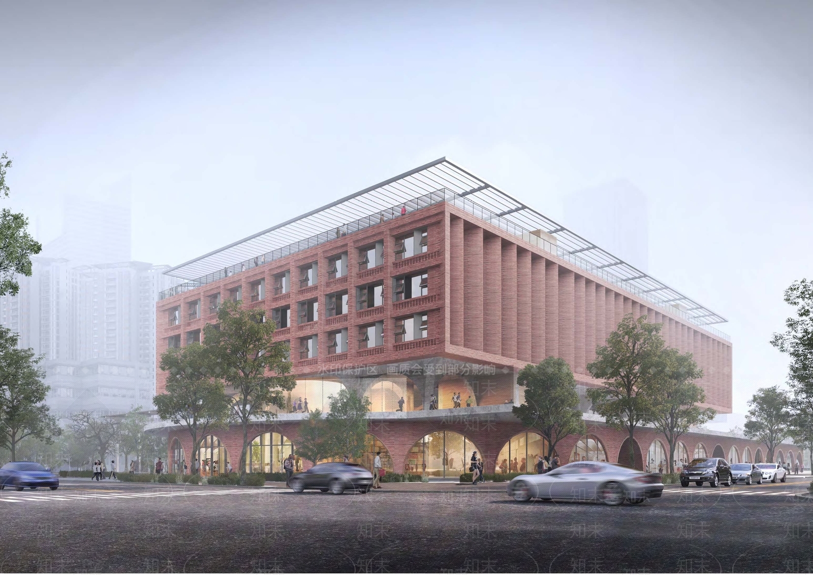 现代学校建筑SU模型下载【ID:1185476086】