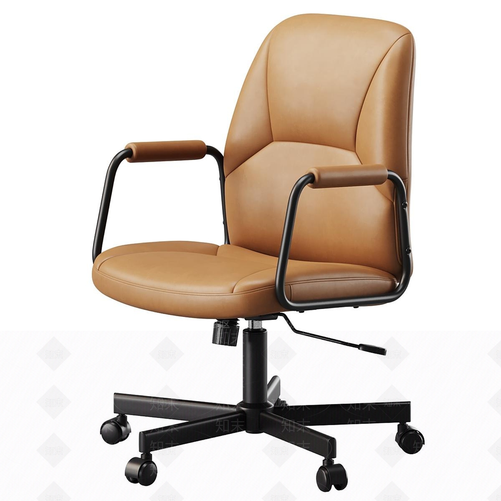 意式轻奢办公椅3D模型下载【ID:1185295675】