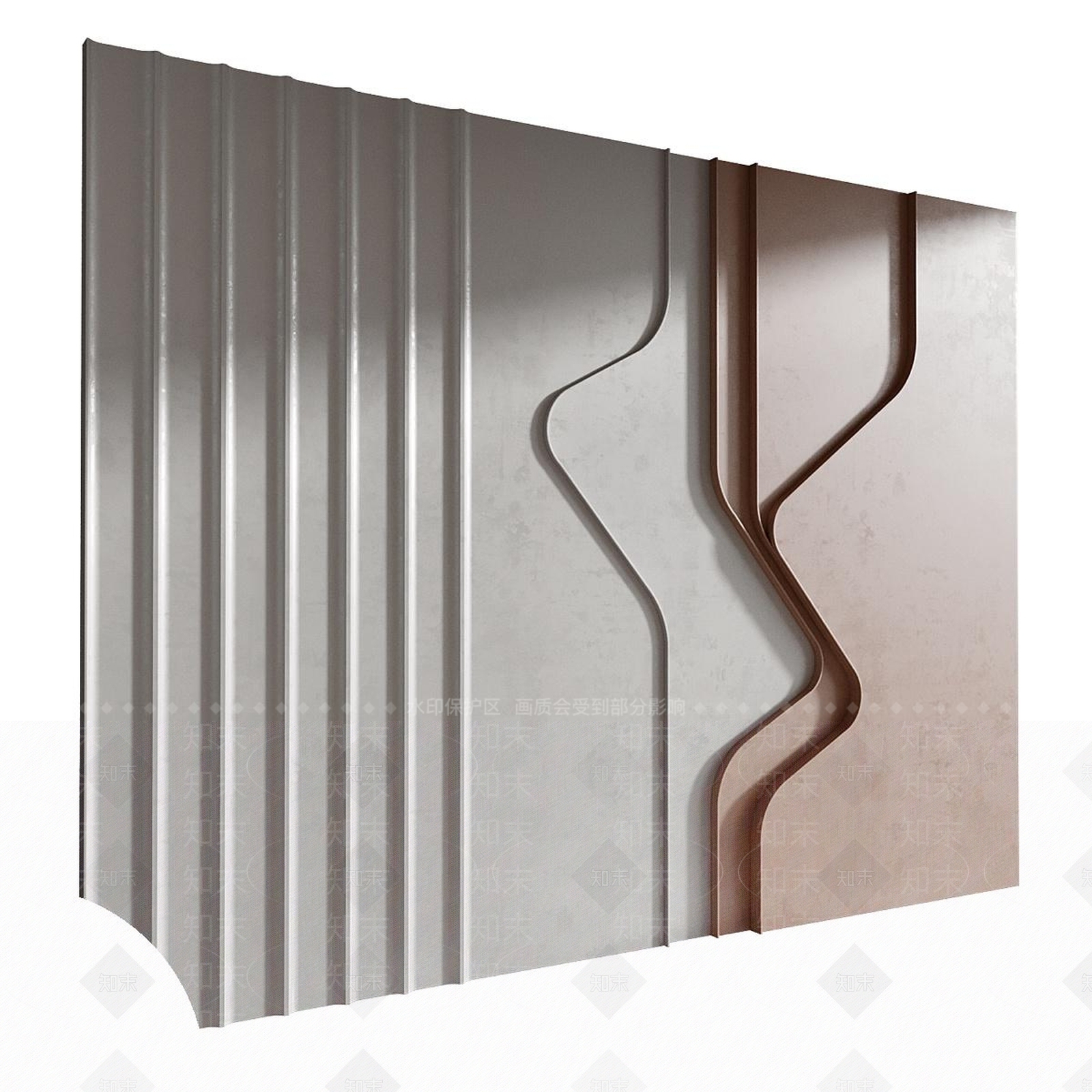 北欧现代沙发背景墙3D模型下载【ID:1185300328】