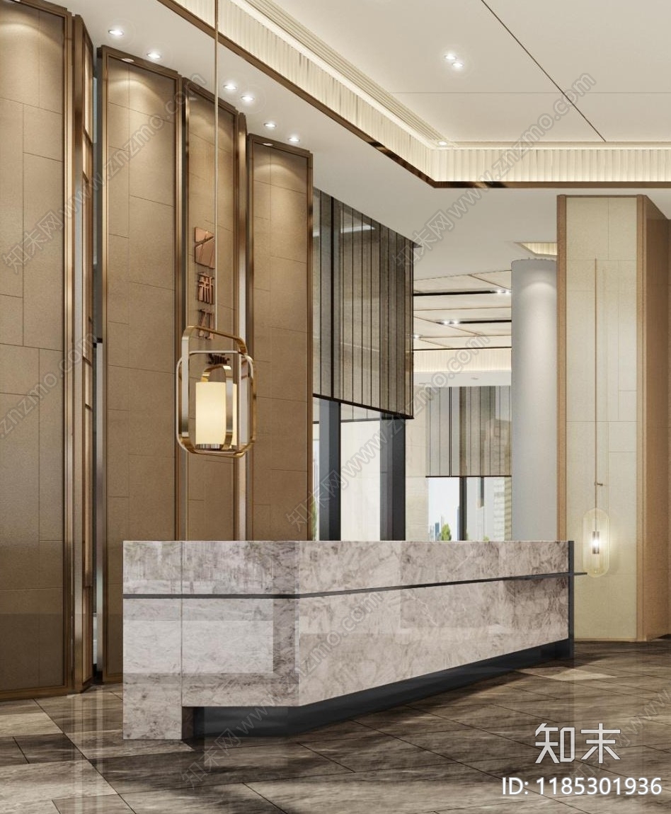 现代售楼处cad施工图下载【ID:1185301936】