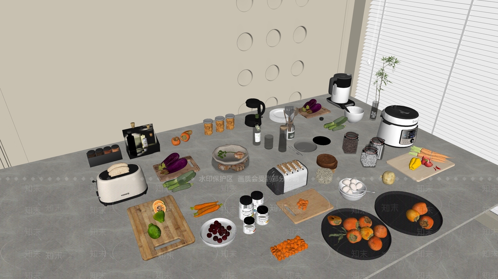 厨具SU模型下载【ID:1185302725】