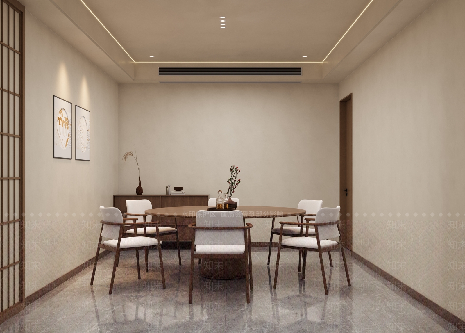 日式中餐厅3D模型下载【ID:1185304754】