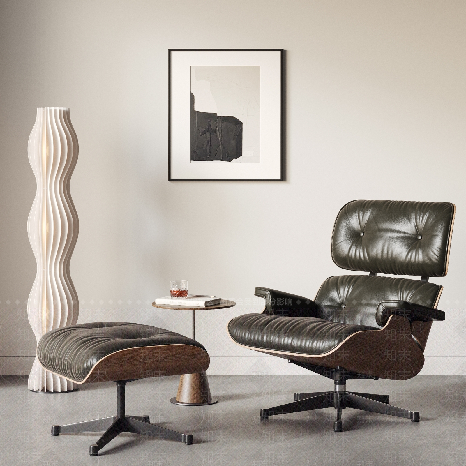 现代北欧躺椅3D模型下载【ID:1185318442】