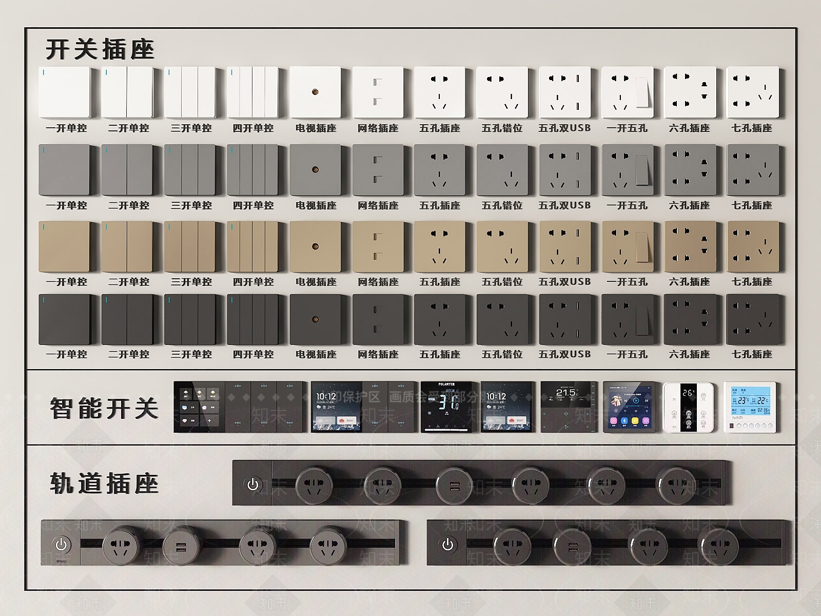 开关插座SU模型下载【ID:1185320051】