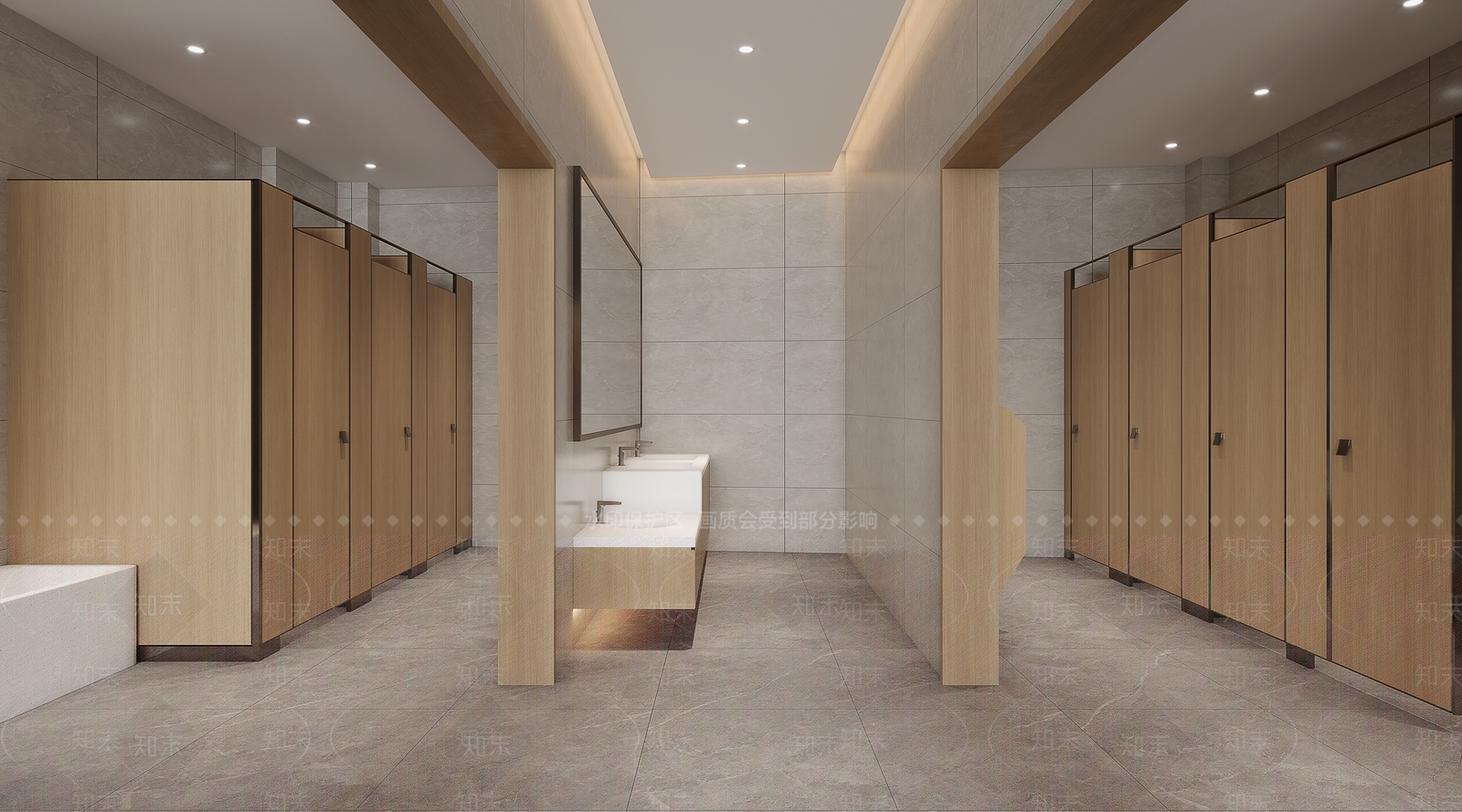 现代公共卫生间3D模型下载【ID:1185320598】