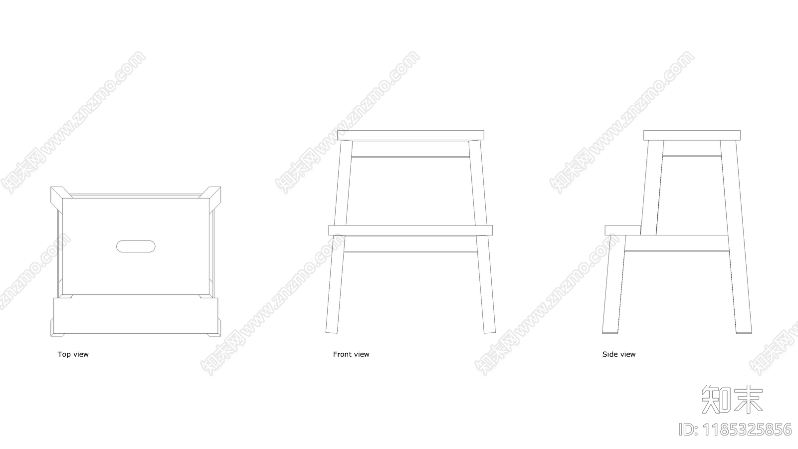 现代桌椅施工图下载【ID:1185325856】