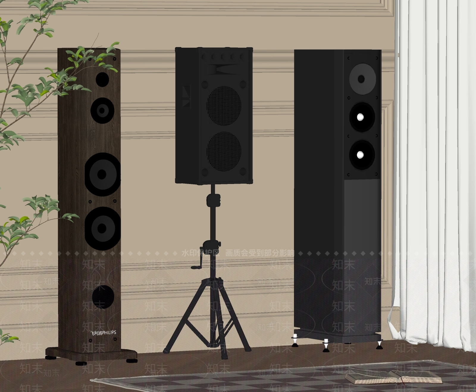 音响SU模型下载【ID:1185330360】