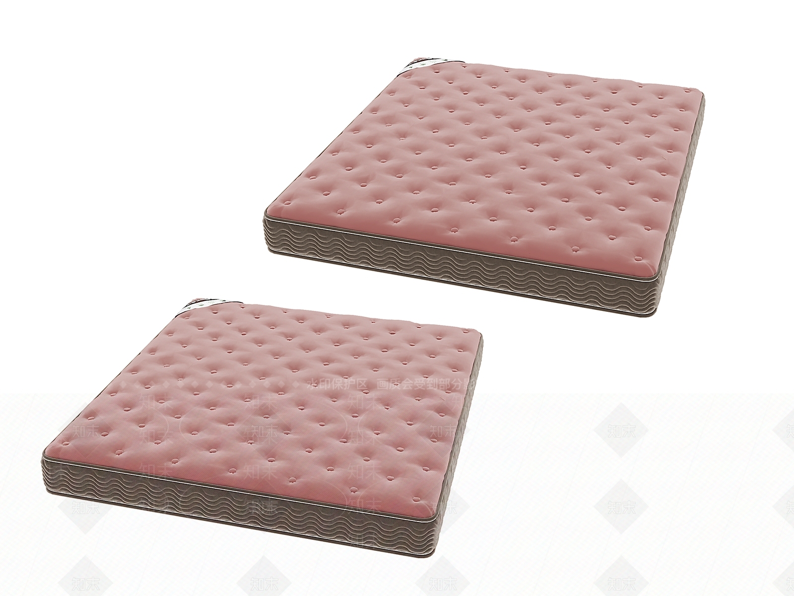 现代床品3D模型下载【ID:1185332120】