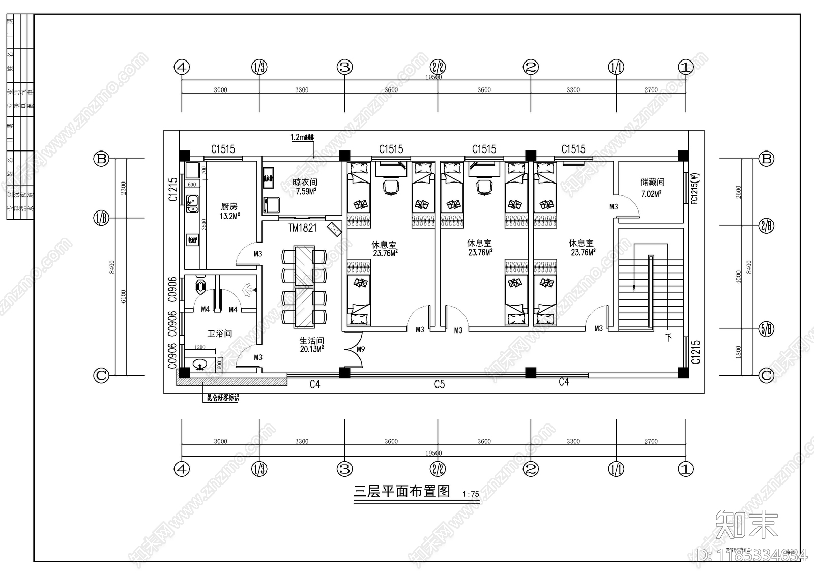 现代其他商业空间cad施工图下载【ID:1185334634】