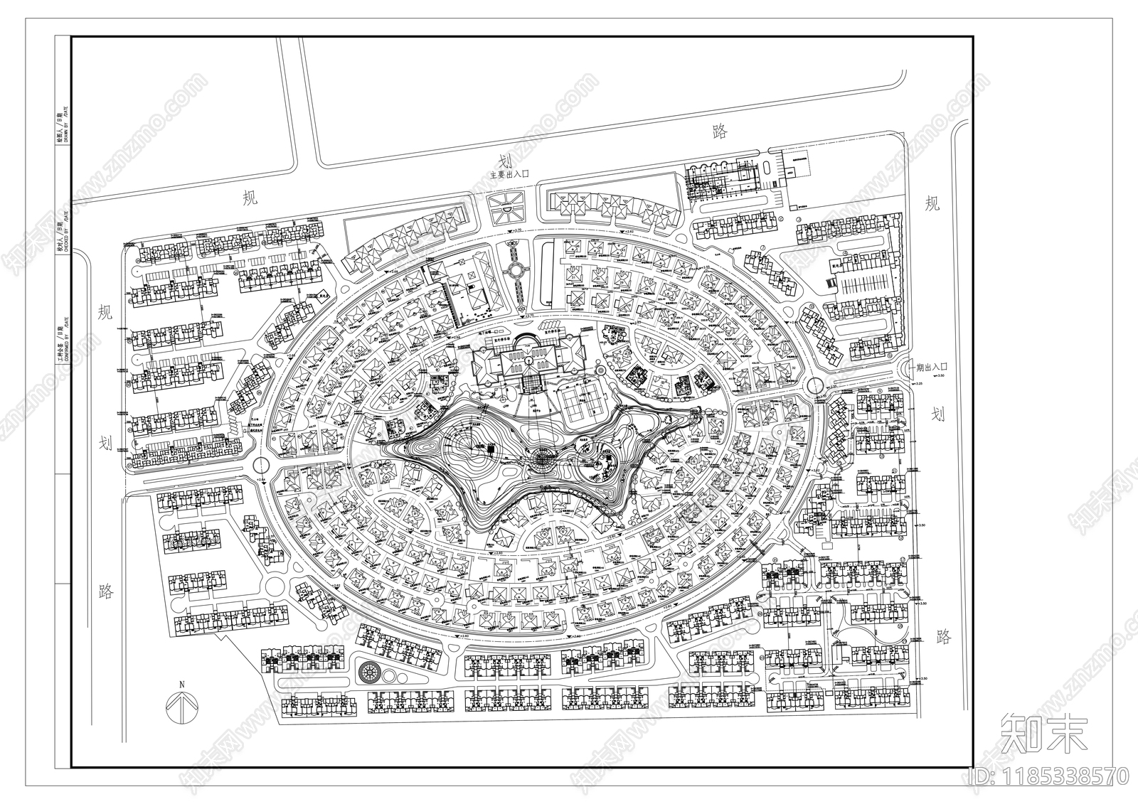 规划平面图施工图下载【ID:1185338570】