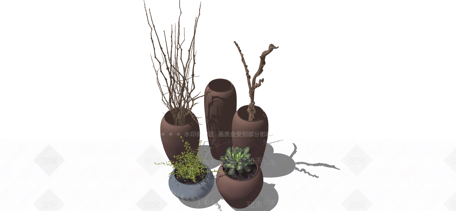 盆栽SU模型下载【ID:1185340079】
