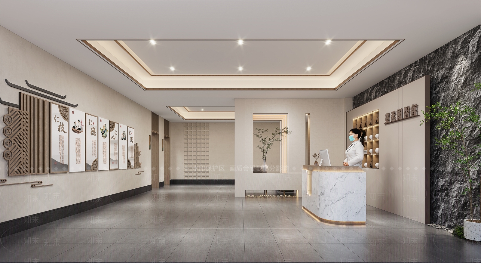新中式医院3D模型下载【ID:1185340918】