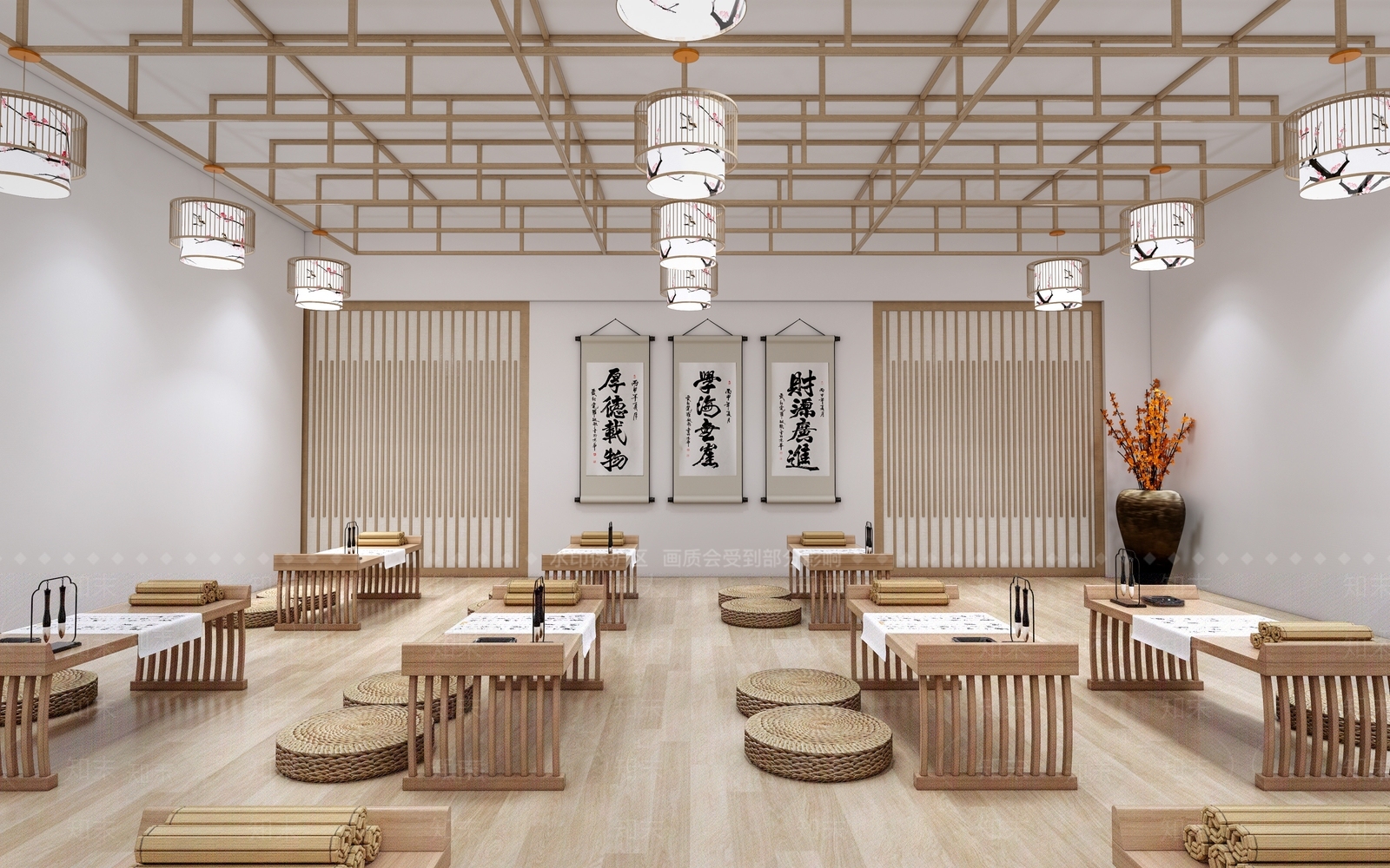 现代教室SU模型下载【ID:1185342429】