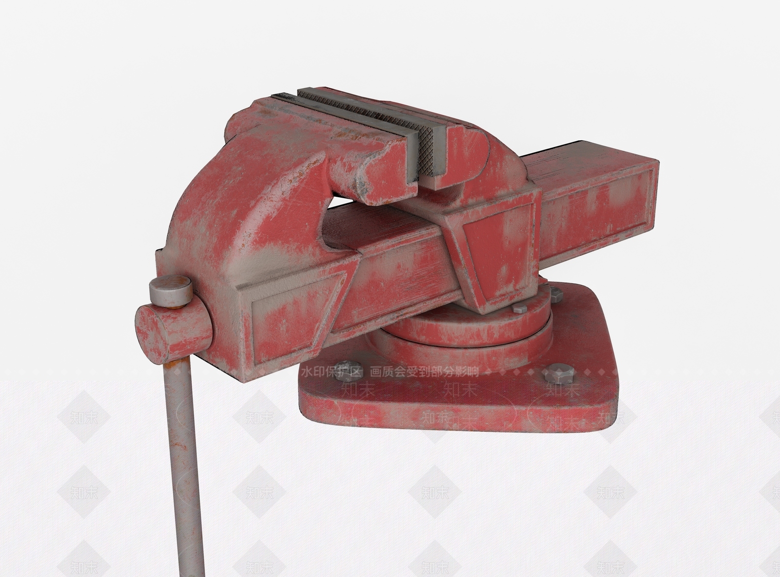 现代工作台虎钳3D模型下载【ID:1185344443】