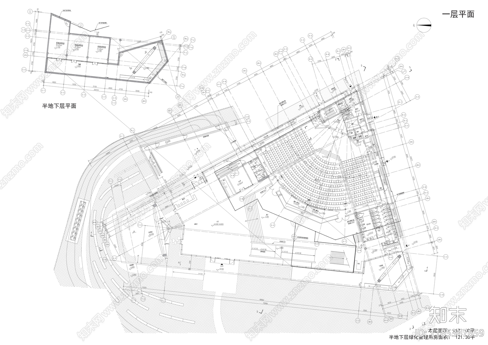 现代其他公共建筑cad施工图下载【ID:1185347659】