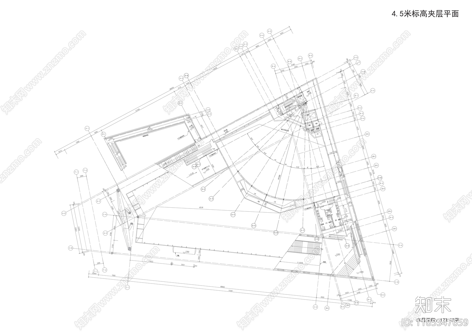现代其他公共建筑cad施工图下载【ID:1185347659】
