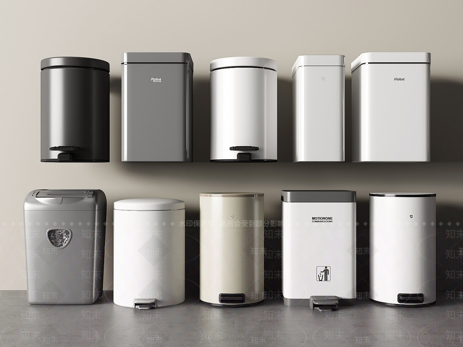 现代垃圾桶SU模型下载【ID:1185353225】