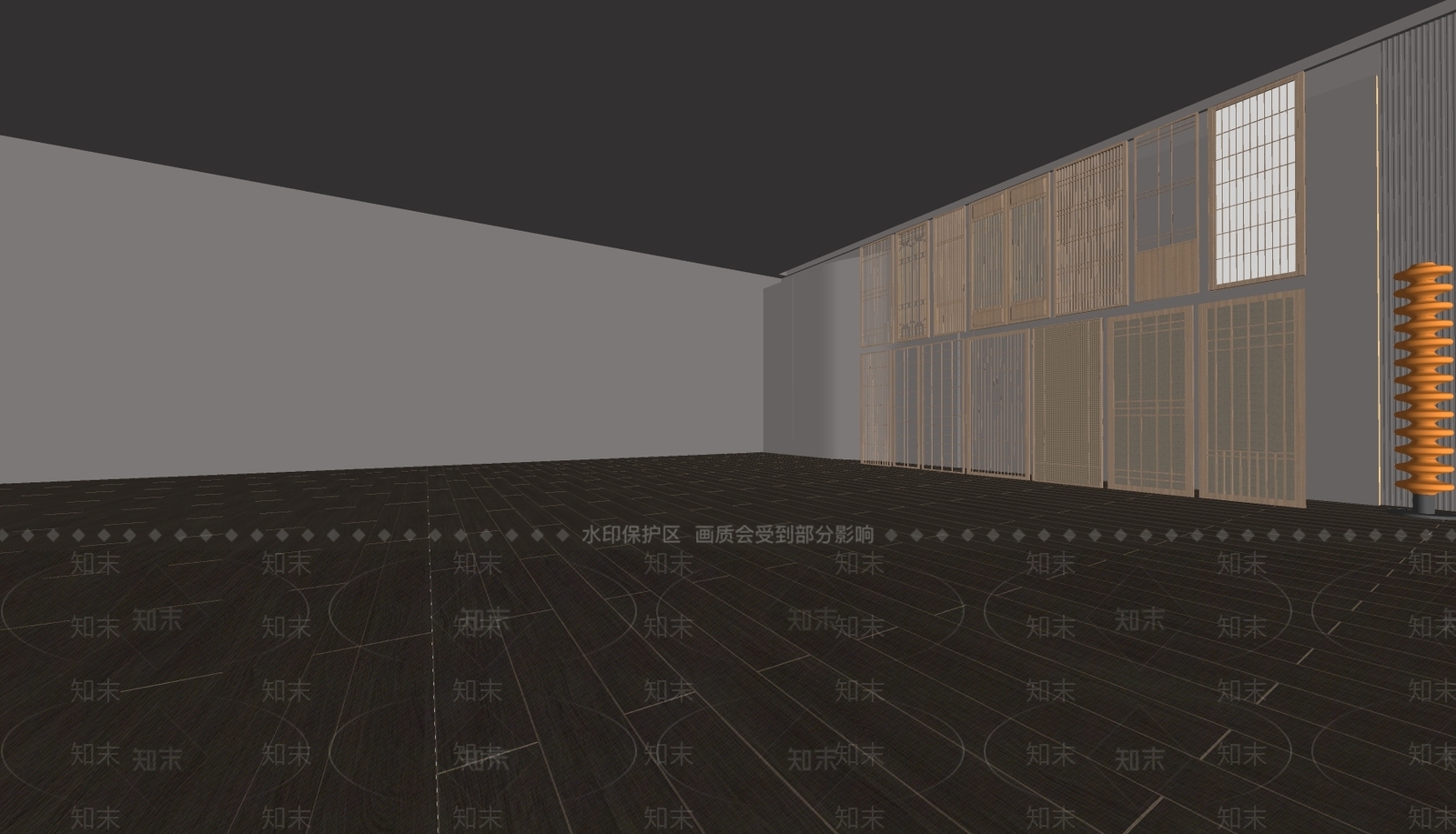 新中式现代屏风SU模型下载【ID:1185353408】