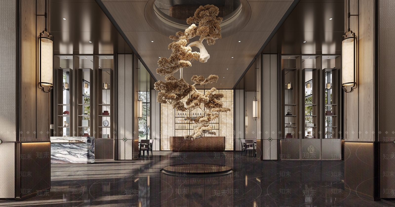 新中式酒吧3D模型下载【ID:1215012572】