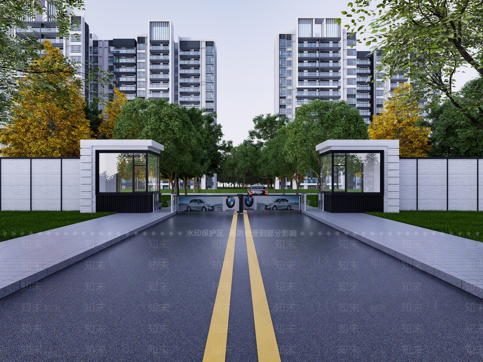 现代小公建SU模型下载【ID:1185355367】