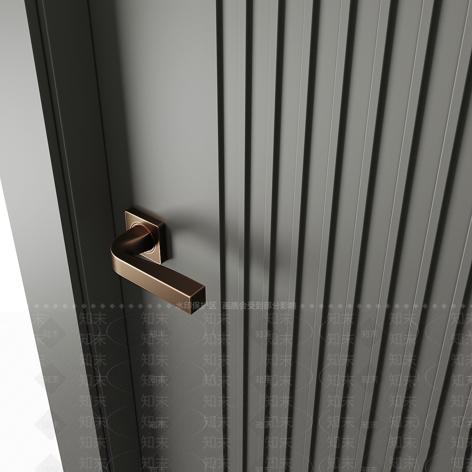 现代新中式单开门3D模型下载【ID:1185358080】