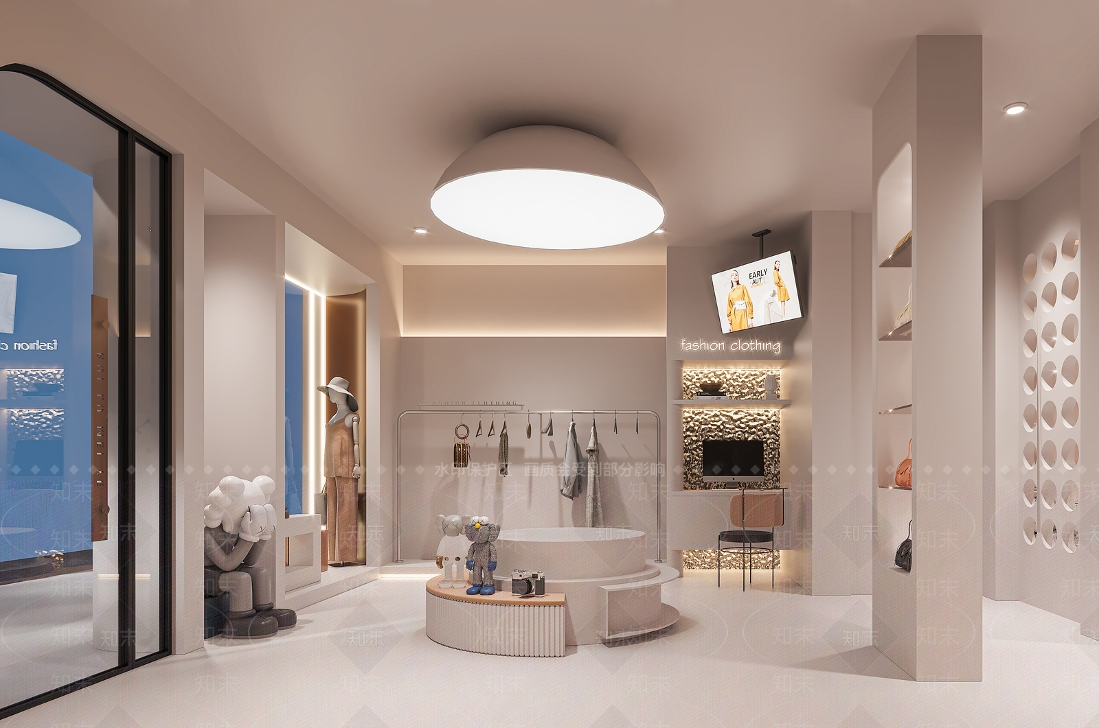 现代服装店3D模型下载【ID:1185367851】