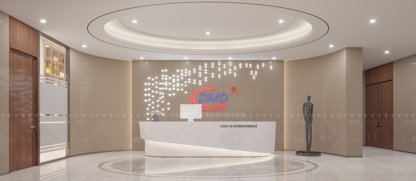 现代接待室3D模型下载【ID:1185374564】