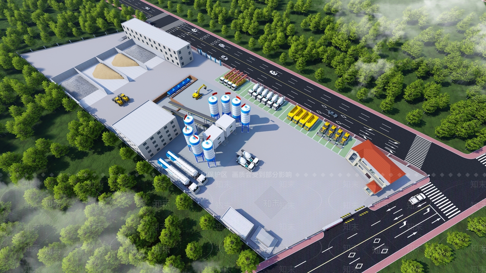 现代其他工业建筑SU模型下载【ID:1185375775】