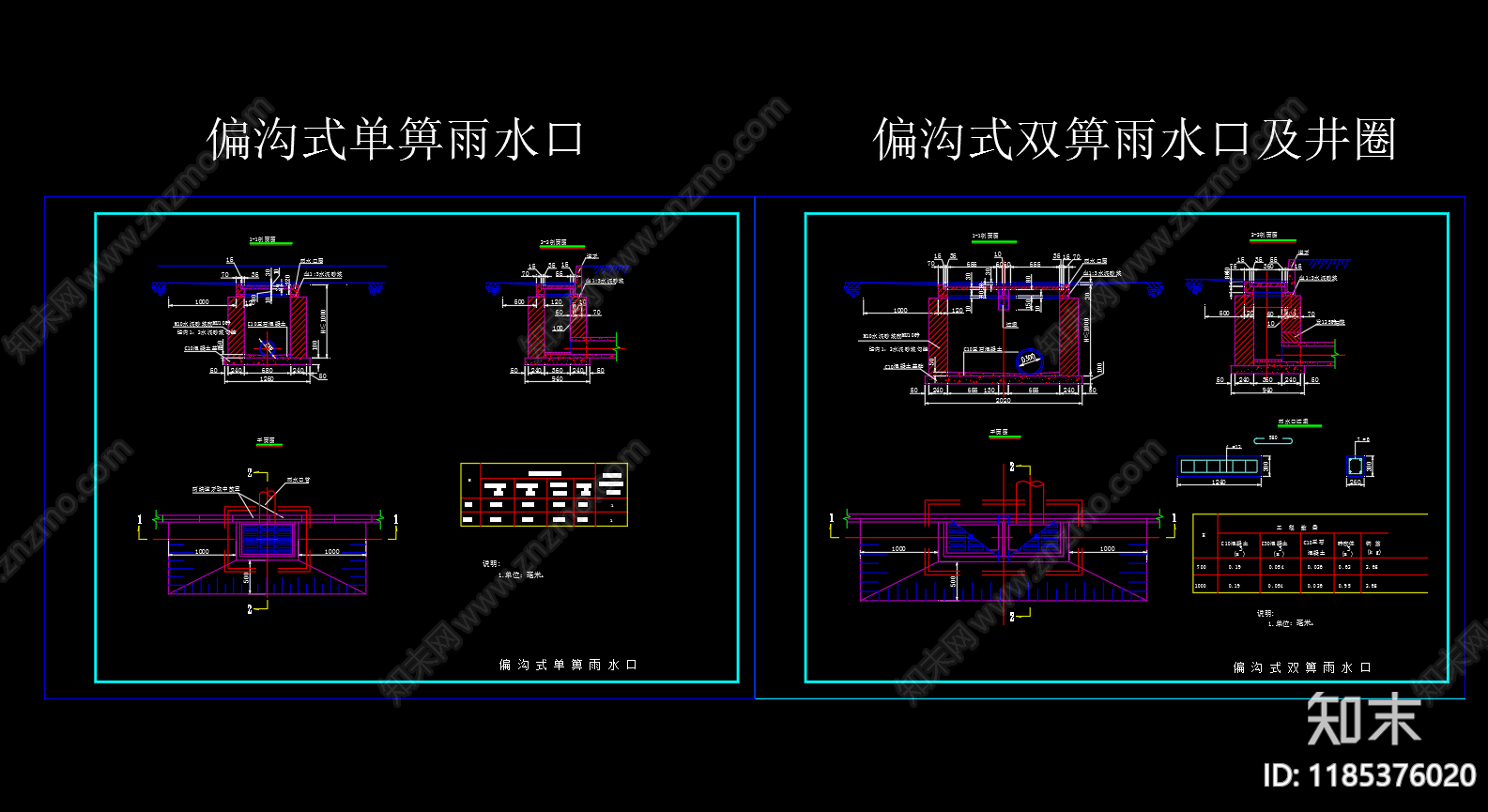 给排水节点详图施工图下载【ID:1185376020】