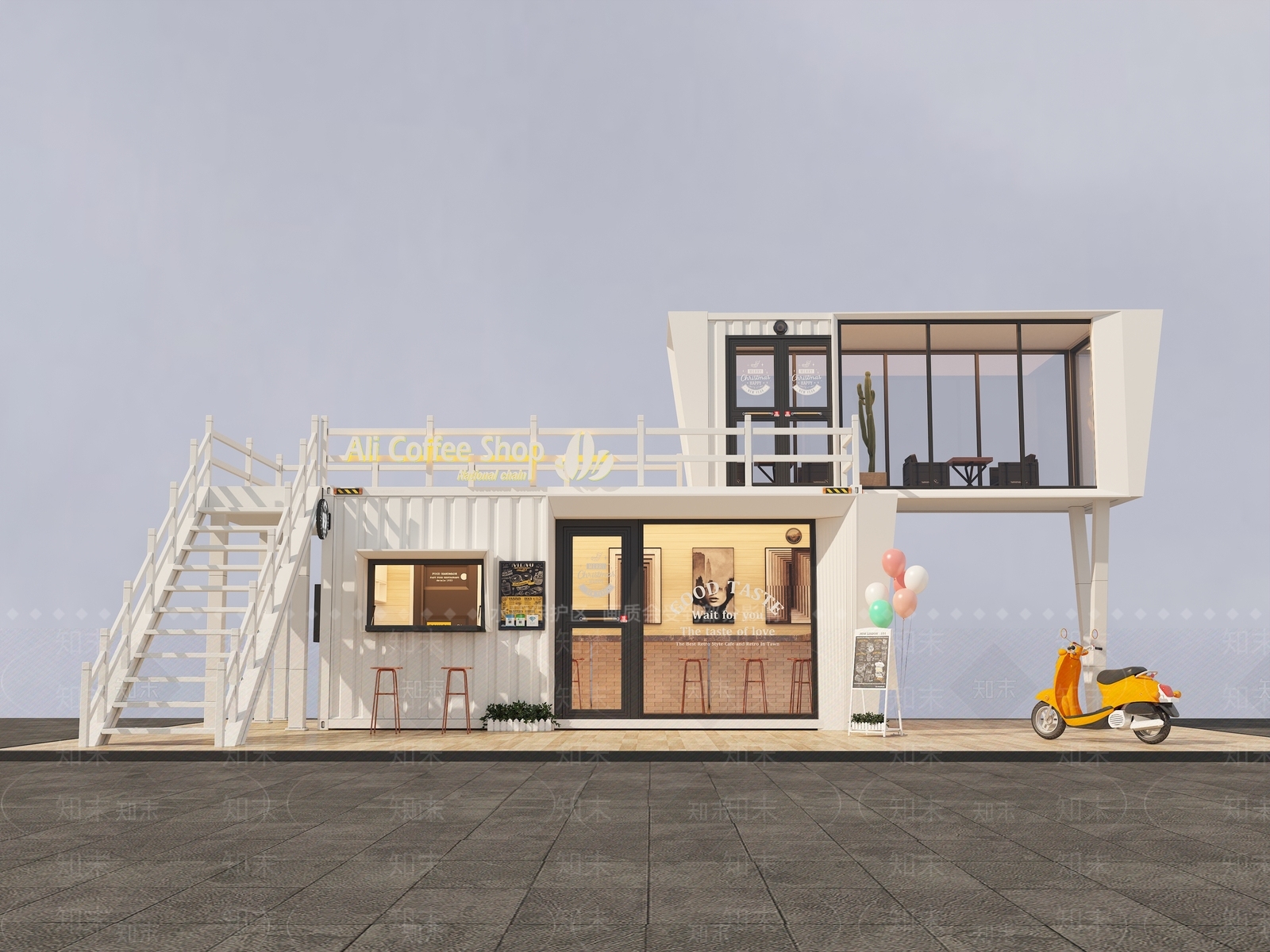 集装箱SU模型下载【ID:1185377636】