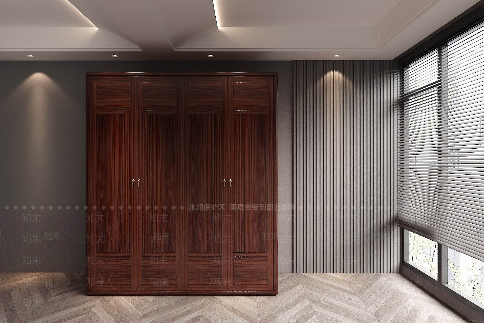 新中式中式衣柜3D模型下载【ID:1185380020】