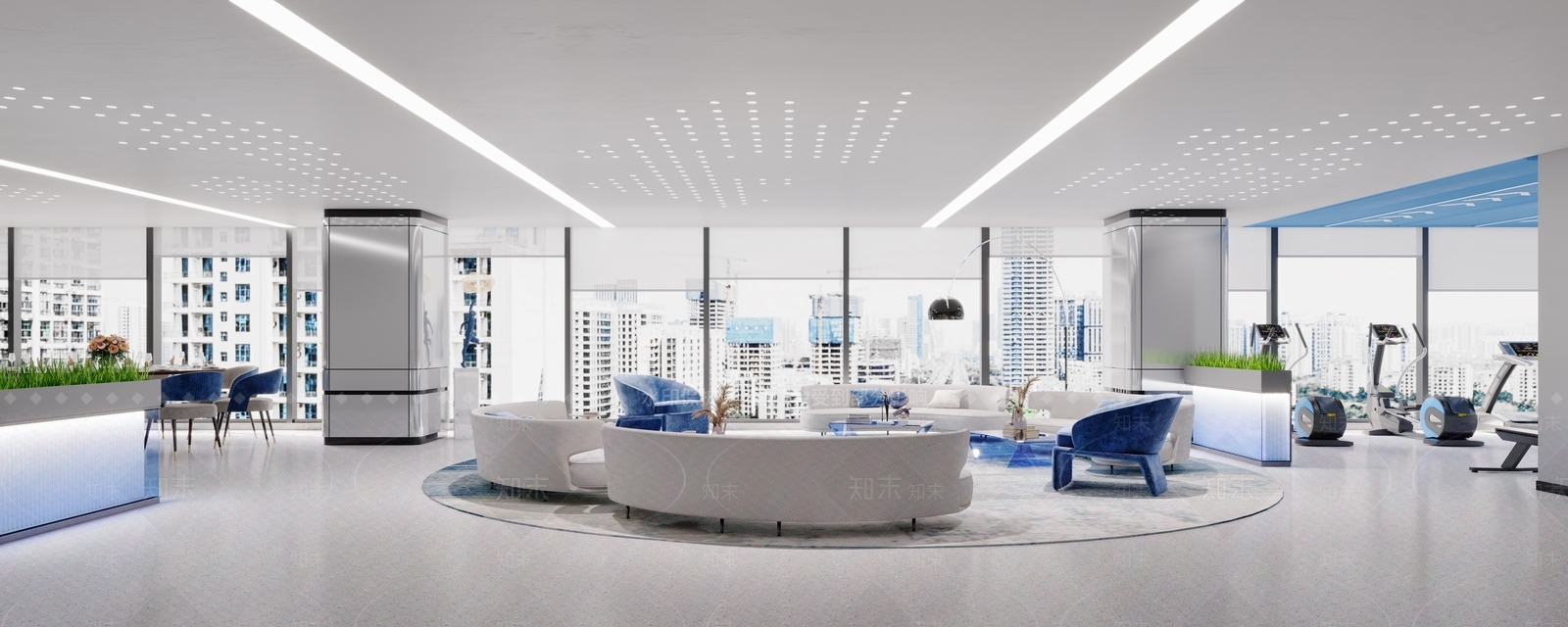 现代休息区3D模型下载【ID:1185380272】