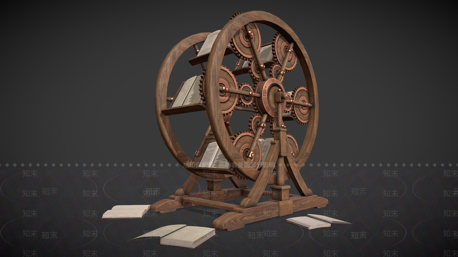 书籍3D模型下载【ID:1185385639】