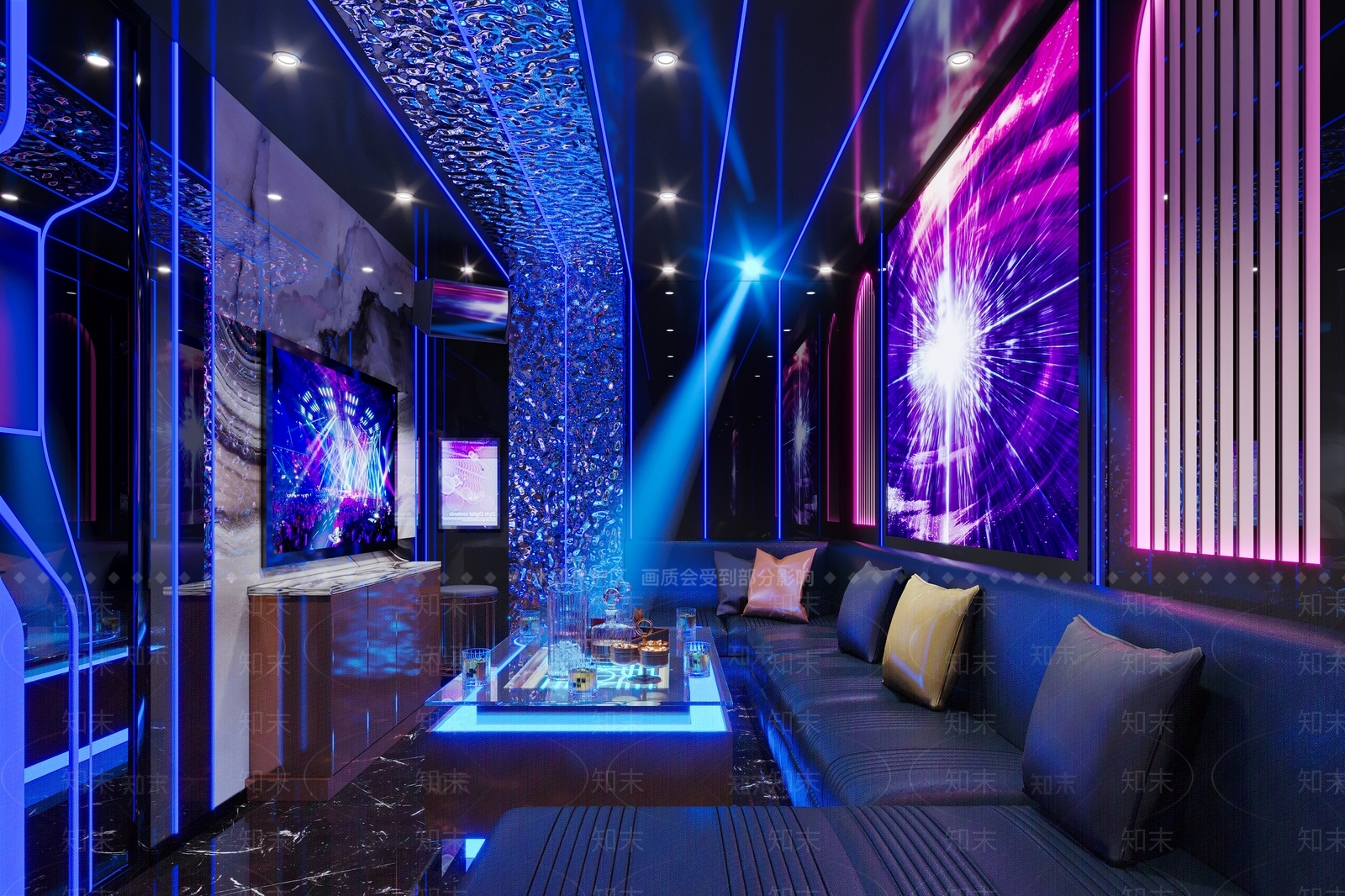 现代简约KTV3D模型下载【ID:1185386719】