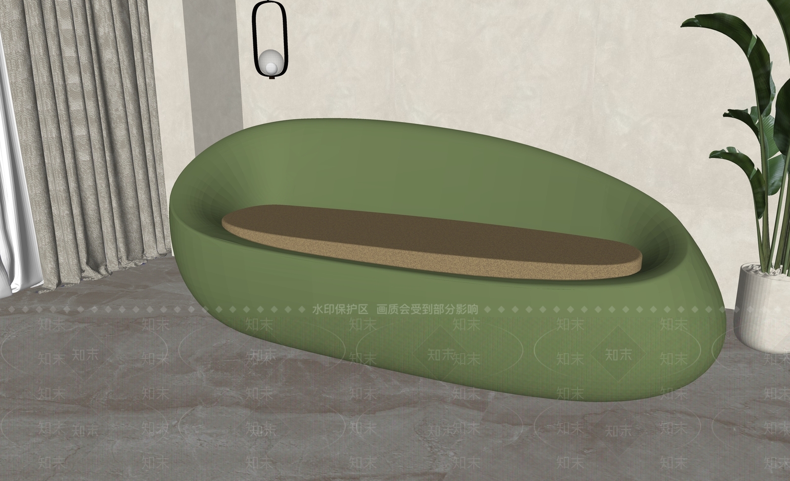 现代双人沙发SU模型下载【ID:1185389275】