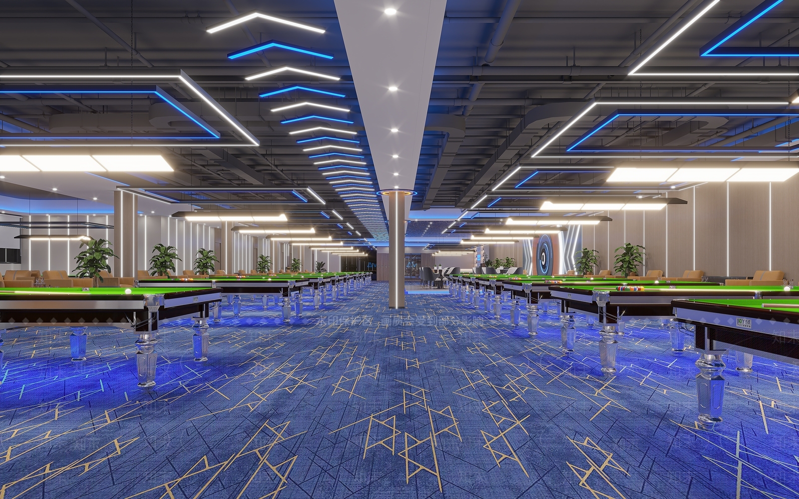 现代棋牌室3D模型下载【ID:1185391560】