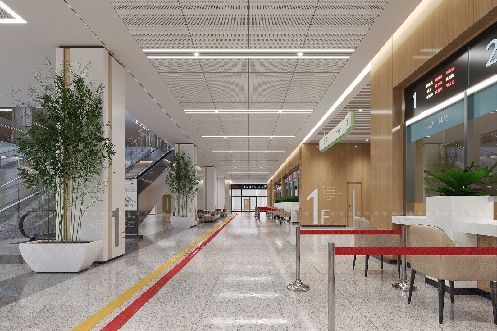 现代医院3D模型下载【ID:1185396242】