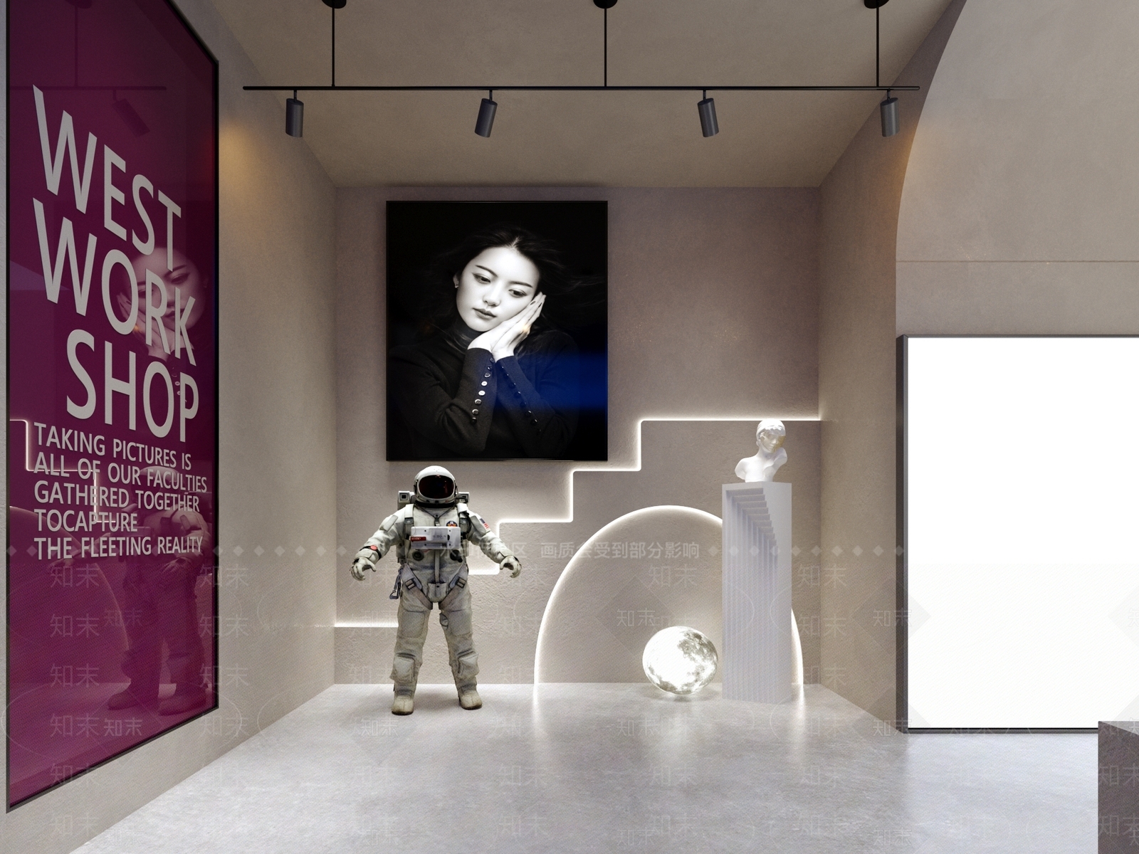 现代简约其他商业空间3D模型下载【ID:1185398877】