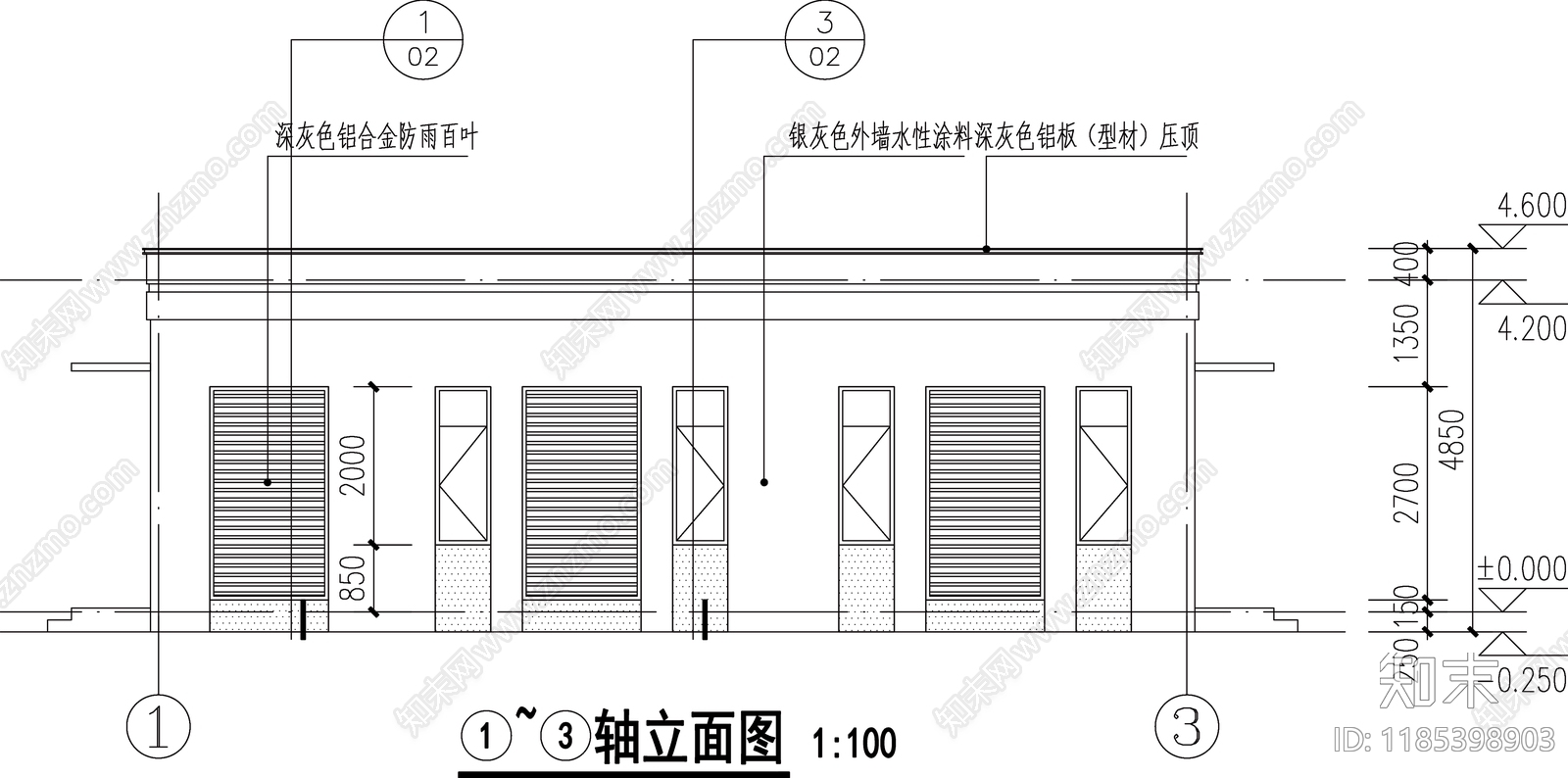 现代其他居住建筑施工图下载【ID:1185398903】