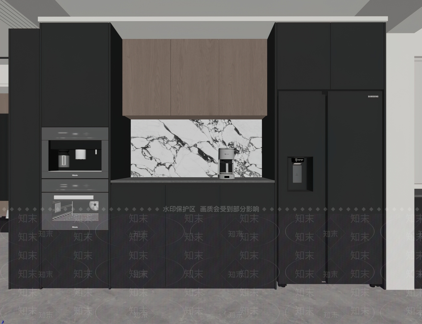 现代简约酒柜SU模型下载【ID:1185401286】