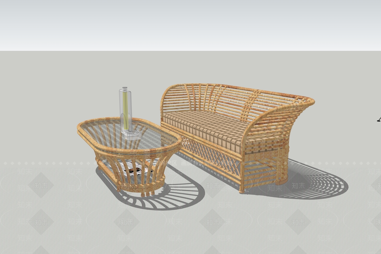 现代休闲椅SU模型下载【ID:1185403583】