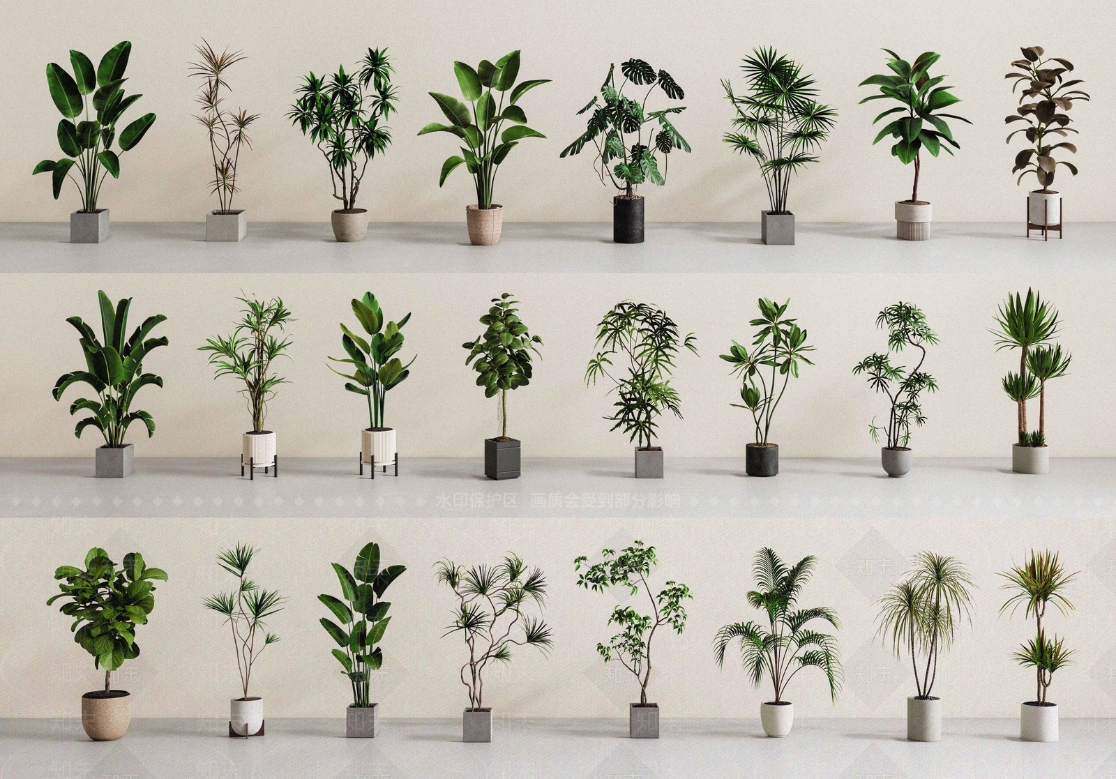 盆栽SU模型下载【ID:1185403596】