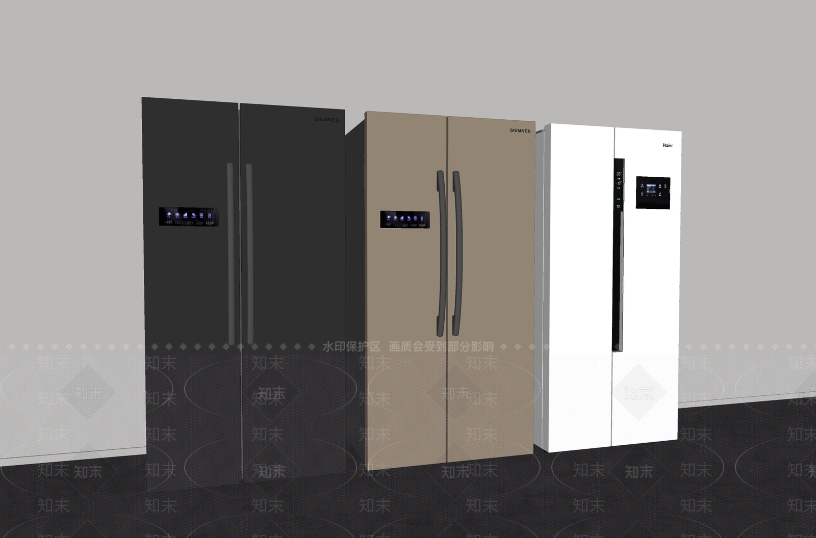 冰箱SU模型下载【ID:1185413030】