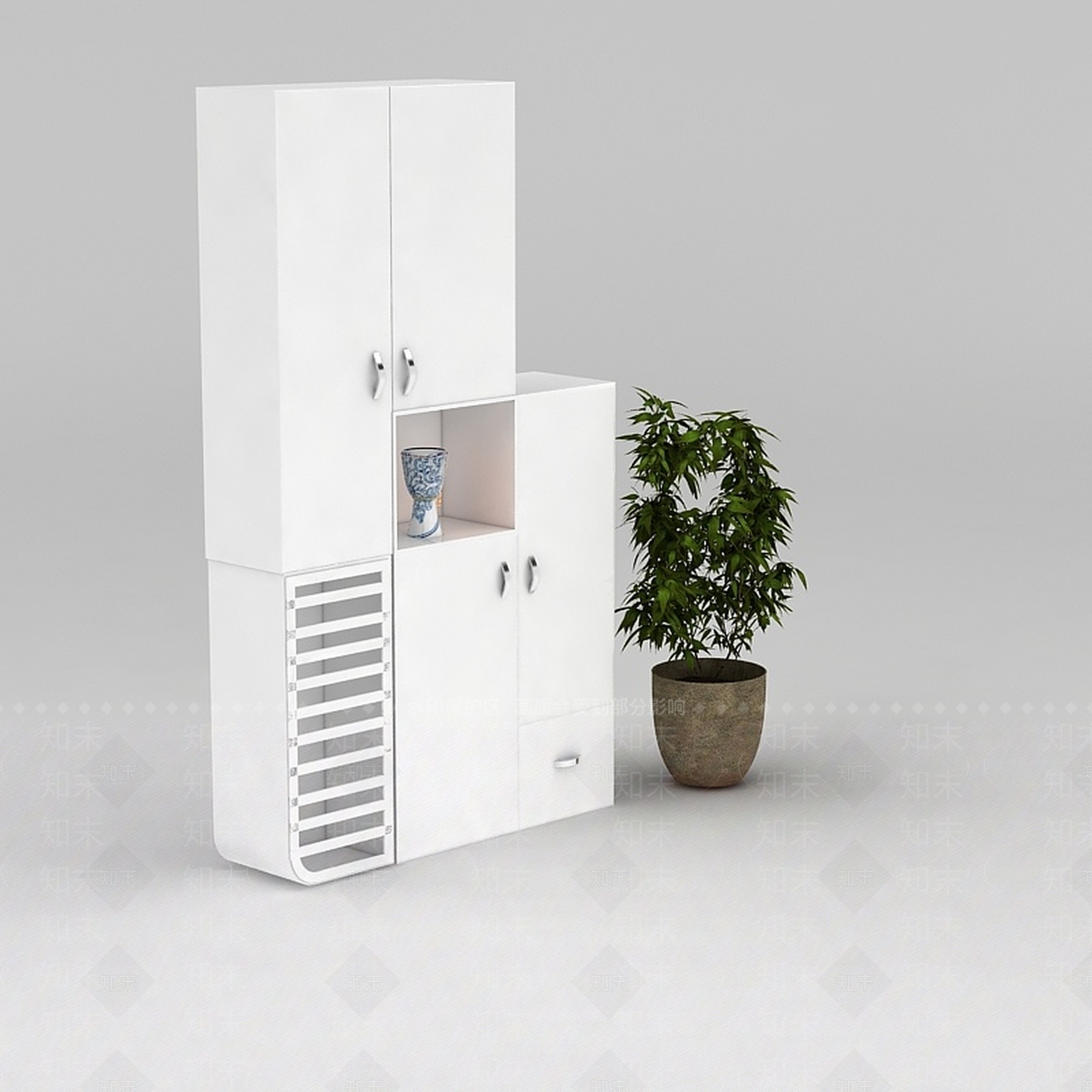 现代衣柜3D模型下载【ID:1185414426】