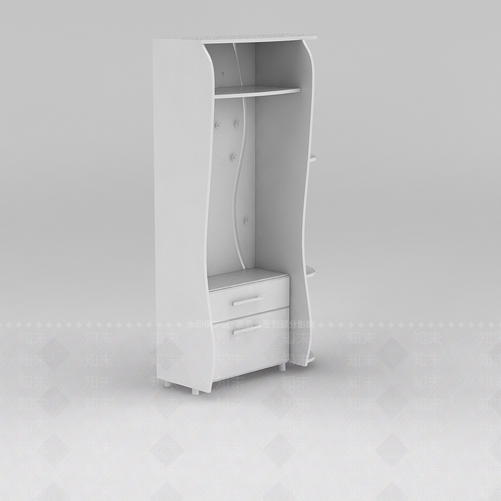 现代衣柜3D模型下载【ID:1185542971】